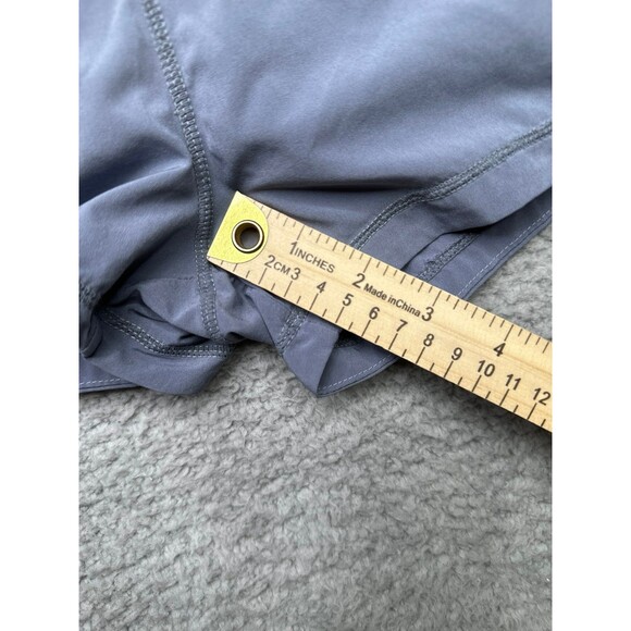 Athleta Pulse Running Shorts With Lining Back Zipper Pocket Gray Women's SMALL - Picture 8 of 8